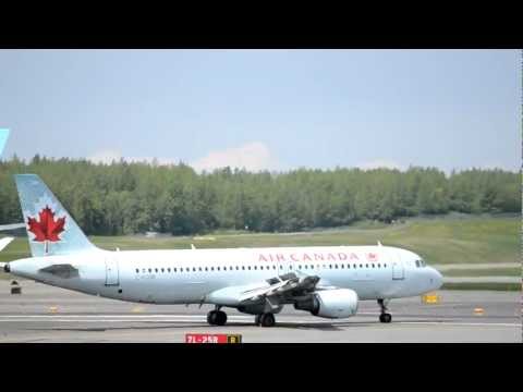 Air Canada Airbus A320 [C-FZUB] lands in Anchorage