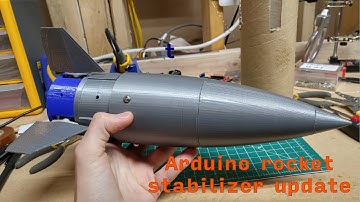 Arduino active rocket stabilization system update mid 2016