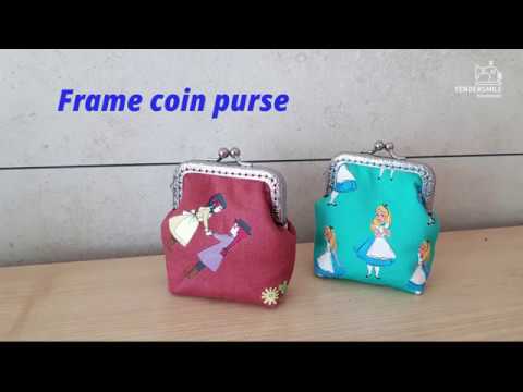 자투리천으로 프레임 동전지갑 만들기/ DIY/ Frame coin purse made from remnants/ 硬币钱包/ sewing/ handmade/