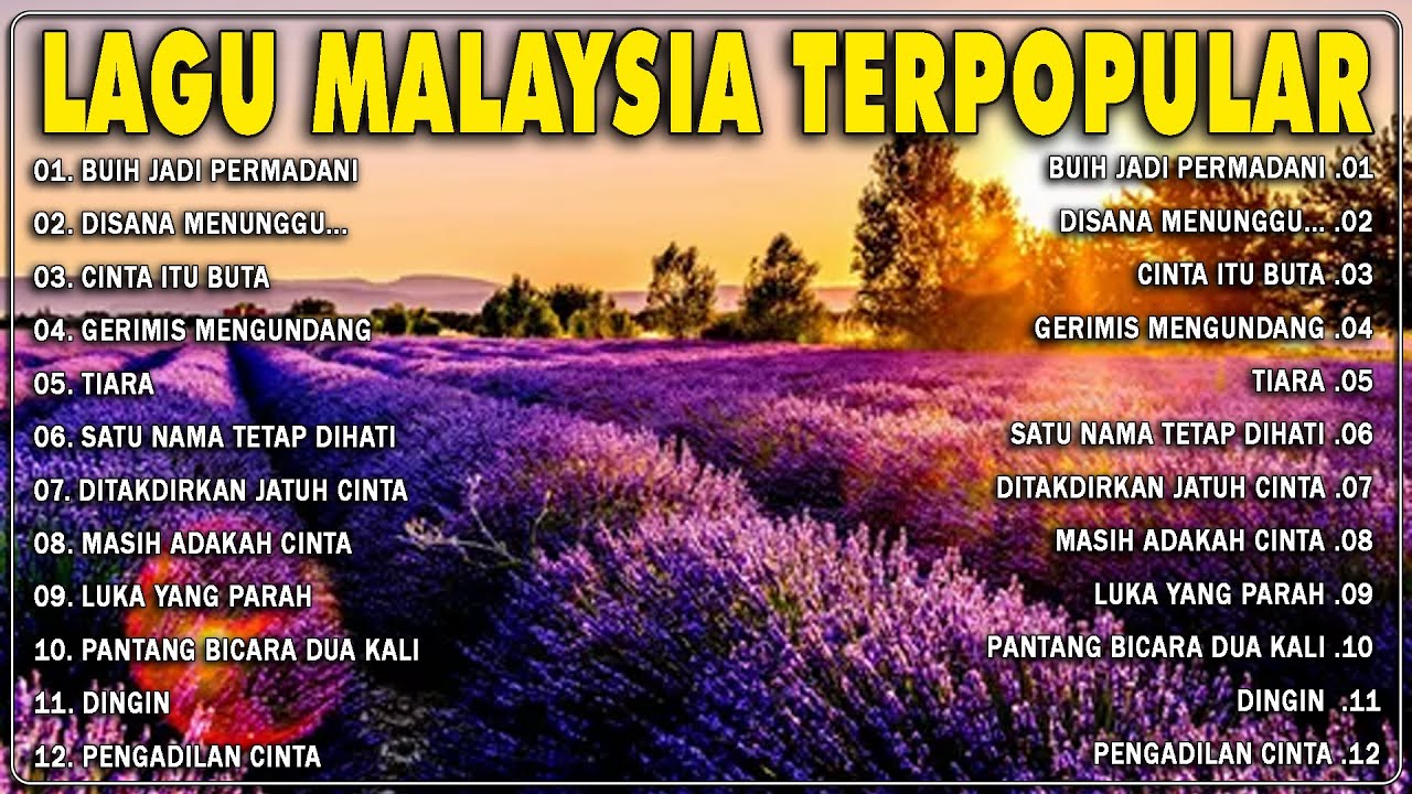 LAGU MALAYSIA ENAK DIDENGER 🍈 TIARA 🎂 BUIH JADI PERMADANI 🍪GERIMIS MENGUNDANG🍅