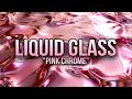 8 Hours Pink Chrome with Liquid Glass Animation For TV | 4K Screensaver