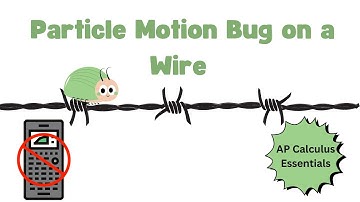 Particle Motion Bug on a Wire #apcalculus #particlemotion #displacement #velocity