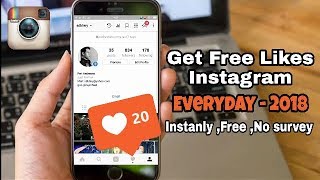 Get Free Likes Instagram 2018 | Free ,Instantly ,No survey screenshot 2