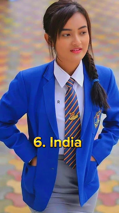 Top 10 Countries With Most Beautiful 🥵👗School Uniform  In The World 2023 | #shorts #viral #top10