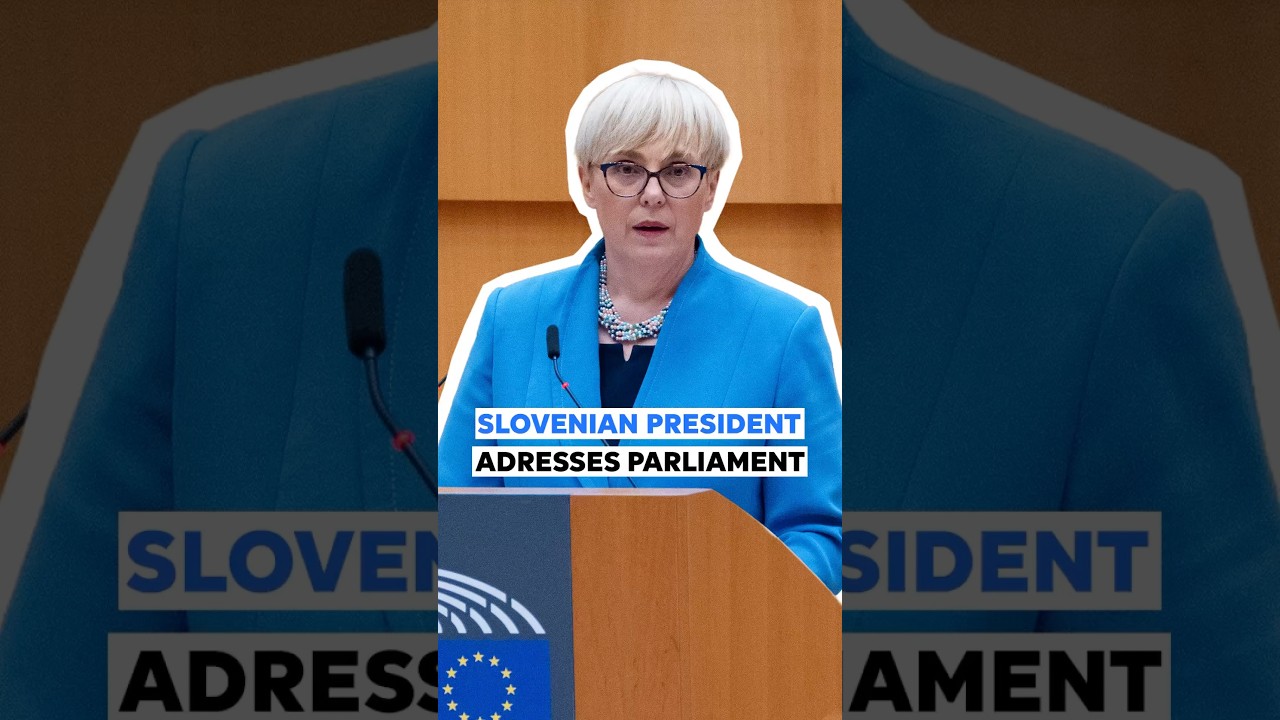 Slovenian president addresses the European Parliament