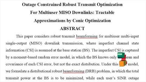 Outage Constrained Robust Transmit Optimization-Multiuser MISO Downlinks:Conic Optimization
