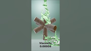 satisfying fluid simulation viscosity test from 0.00005 (water) to 0.5