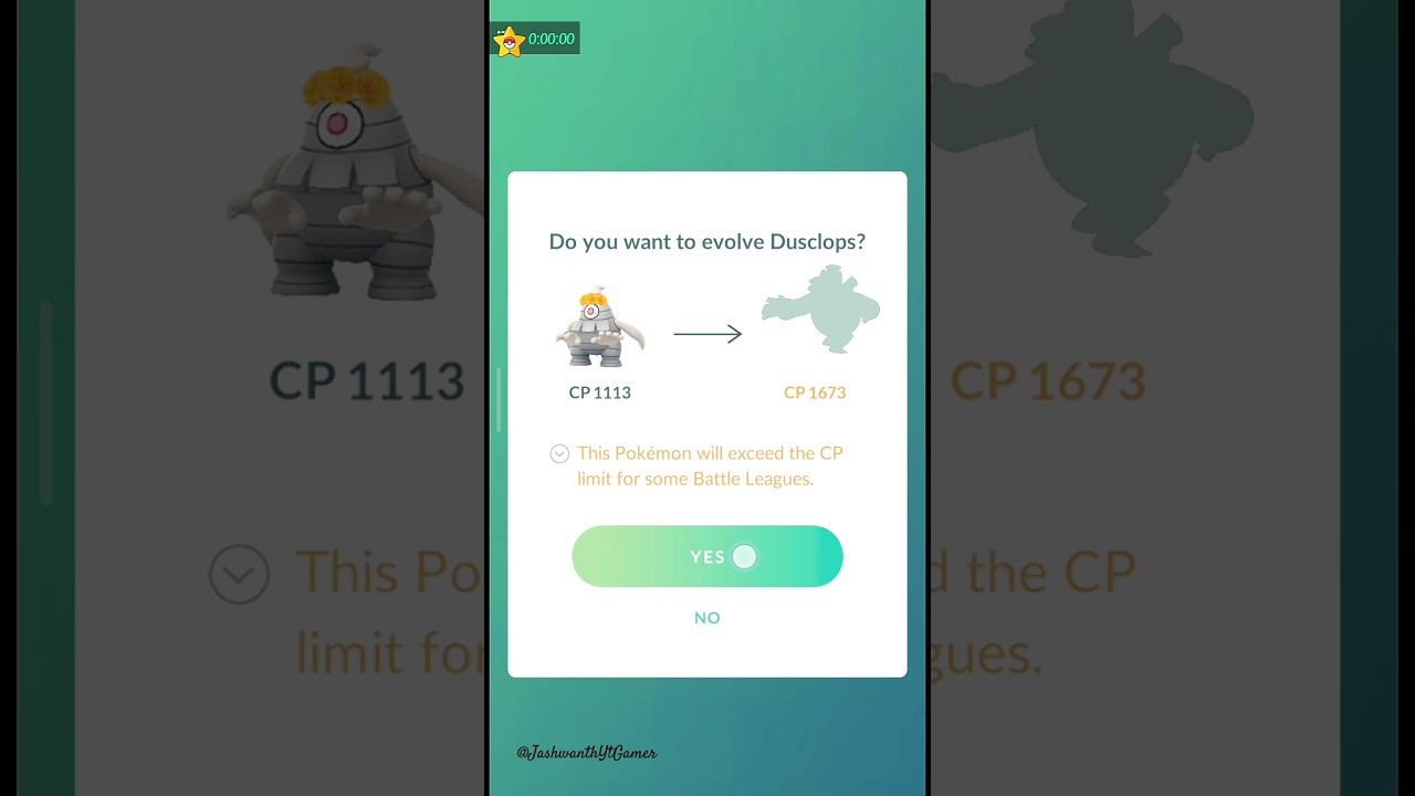 Evolution of Dusclops Pokémon💀in PokémonGo 👻