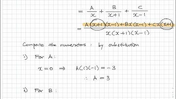 A-level Maths Edexcel Pure 2 Ch1.3 Partial fractions Exercise 1D Q7(a) (2017 Specifications)