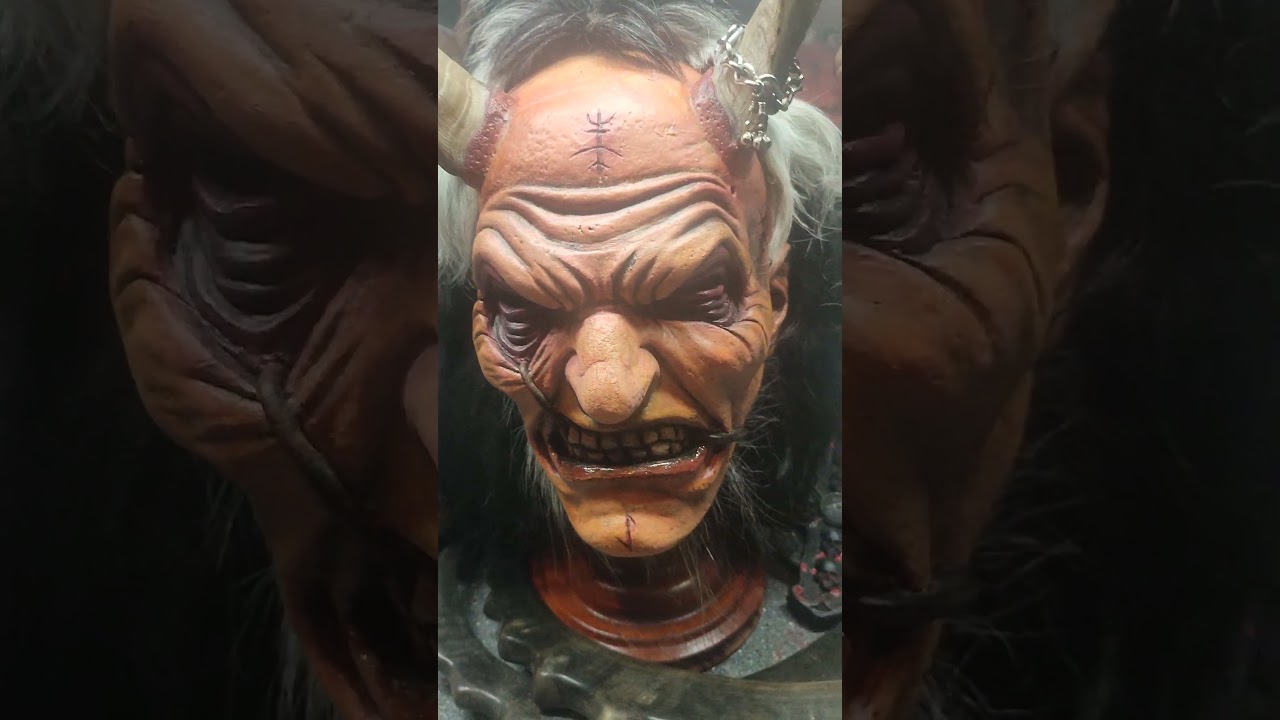 my new Krampus mask 2024  perchten ďábel čert rohatec Krampusak krampusmaske mask