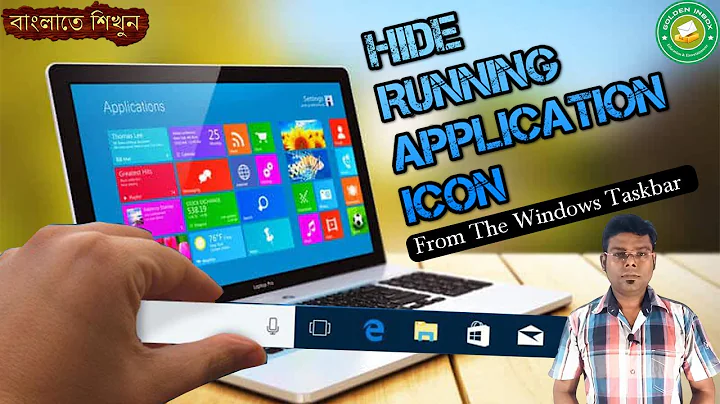 Hide running application icon from taskbar just one click in Windows 7,8,9,10,11 | GOLDEN INBOX