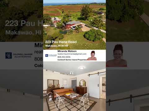 223 Pau Hana Road, Makawao, HI home video tour