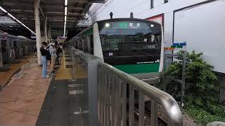 埼京線E233系7000番台ハエ128編成各停新宿行&相鉄21000系21105編成各停湘南台行　二俣川駅