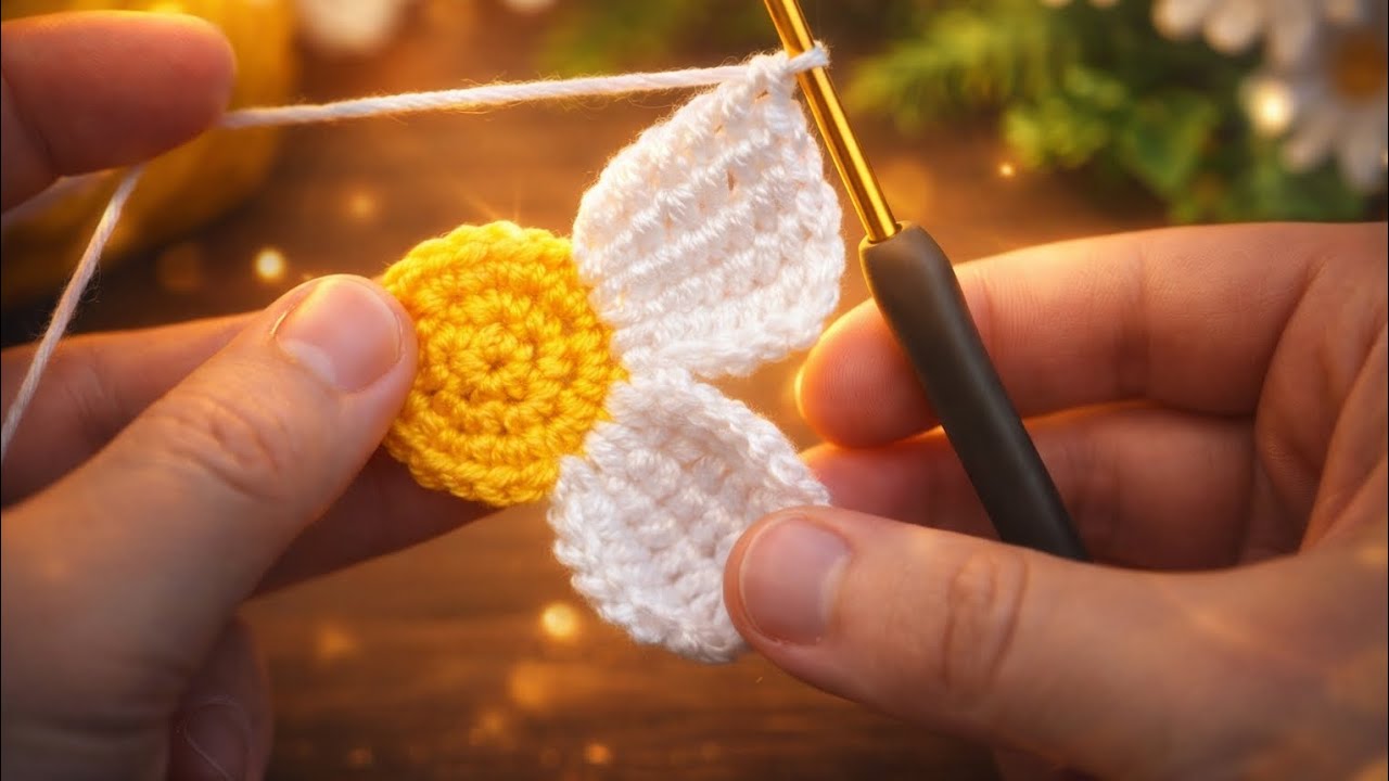 You Won’t Believe How Easy This Crochet Flower Is