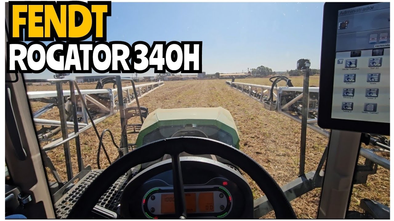 PULVERIZADOR FENDT ROGATOR 340H EM OPERAÇÃO