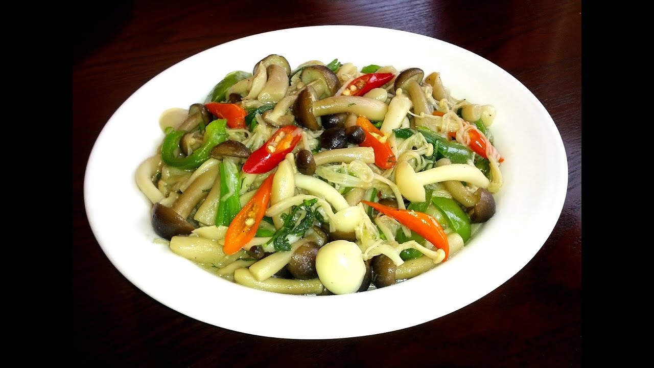 Sauteed Mushrooms with Chili Peppers YouTube