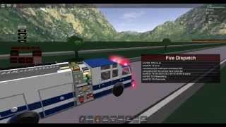 Deer-Lodge County Fire Rescue Engine 22-2 Responding