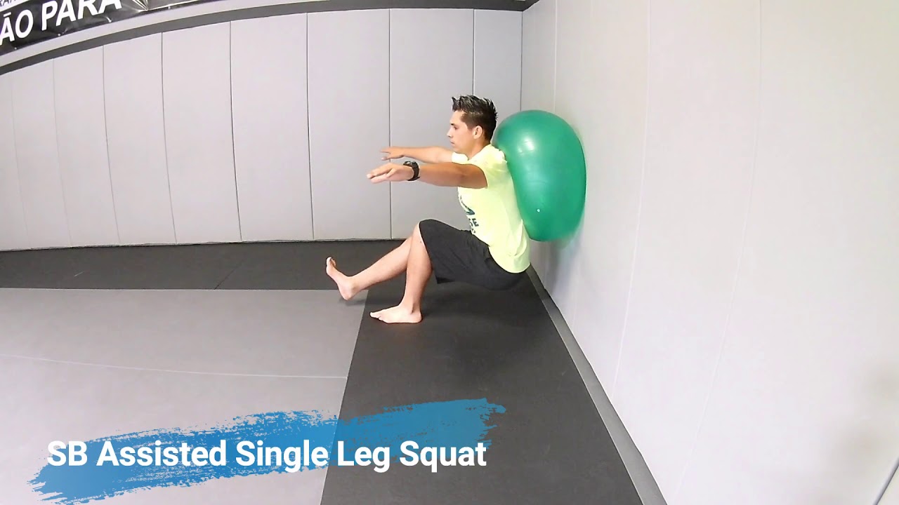 SB Assisted Single Leg Squat - YouTube