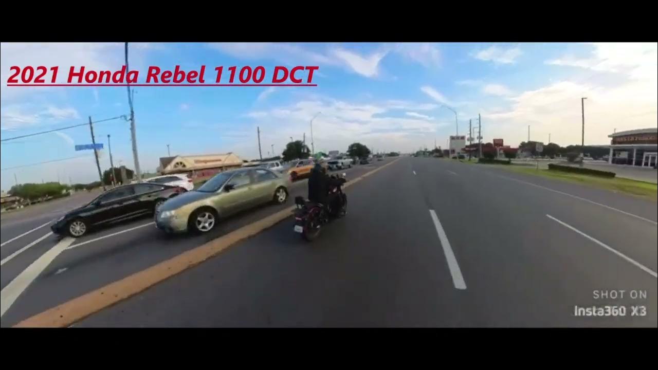 Honda Rebel 1100 DCT Takeoff from stoplight YouTube