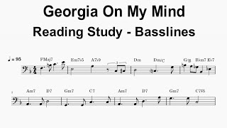 Sight Reading Practice - Georgia On My Mind - Basslines