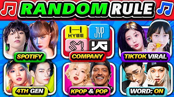 Save One Song: RANDOM Rules 🎵 6 Songs Challenge, Pick your Favorite Tracks! | Kpop Quiz 2025