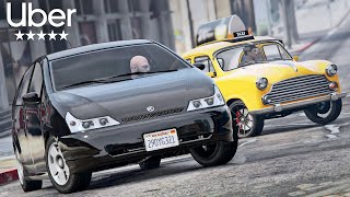 I Was an Uber Driver in GTA Online! | NPC Life
