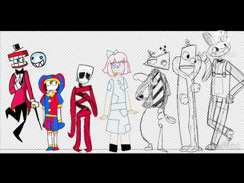 The Amazing Digital Circus cast in my style 💖 [Speedpaint]