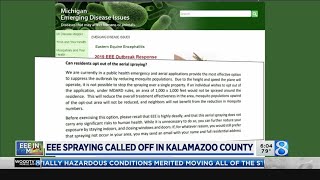 EEE spraying called off in Kalamazoo County
