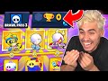 ZEREI O PASSE DE BATALHA NA CONTA DE 0 TROFÉUS E... INCRÍVEL!! BRAWL STARS