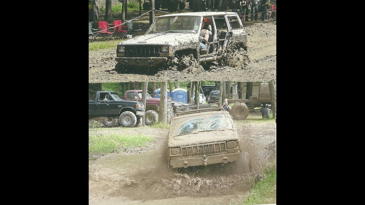 (26)2015  JEFFREYS MUD BOG     2 " NO DOOR " JEEPS, IN ACTION