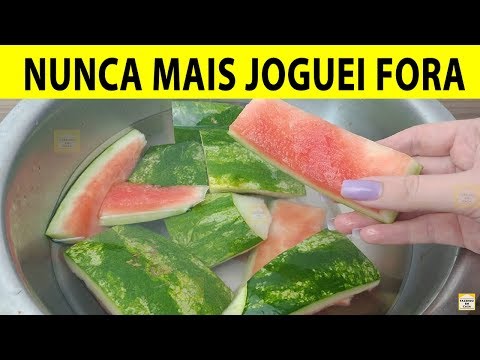 Vídeo: Que Pratos São Feitos De Melancia Ou Melão