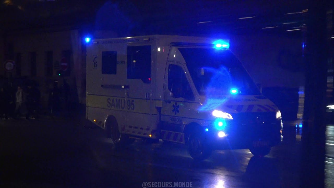 [SIRENE US] UMH PEDIATRIQUE du SAMU 95 en intervention dans Paris 🚑 ...