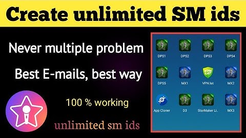 Create unlimited Starmaker ID