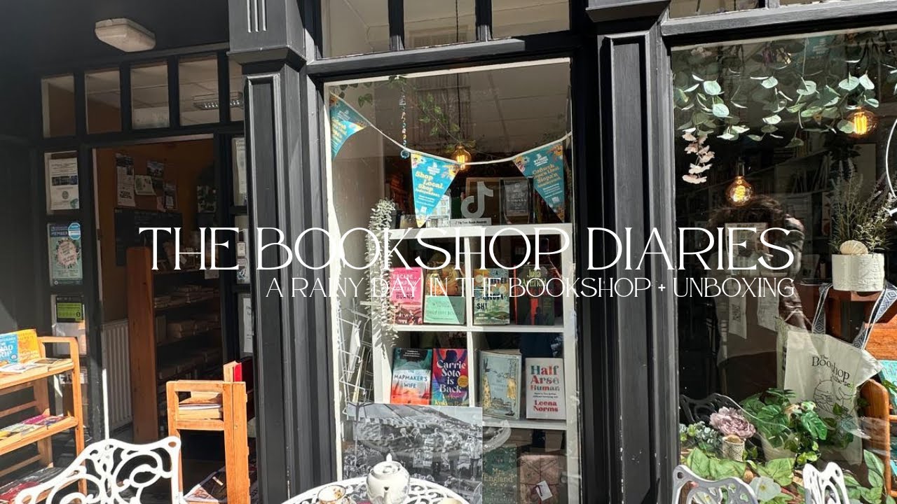 a rainy day in the bookshop + unboxing | The Bookshop By The Sea bookshop diaries