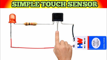 How to Make Simple Touch Sensor Circuit Using Transistor BC 547 And 1K Resistor !
