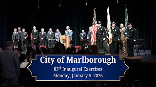 City of Marlborough 83rd Inaugural Exercises January 5, 2026
