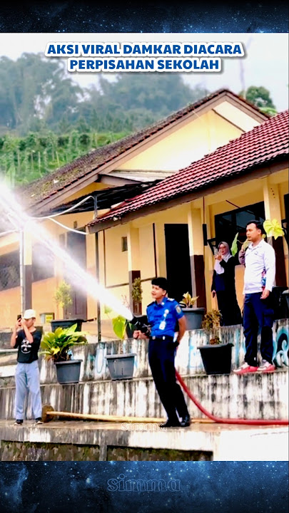 Aksi viral anggota damkar diacara perpisahan sekolah #damkar #perpisahansekolah #pemadamkebakaran