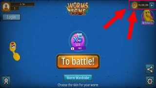 Worms zoon io hack mod apk /Unlimited coin and all unlocked shake & skin screenshot 4