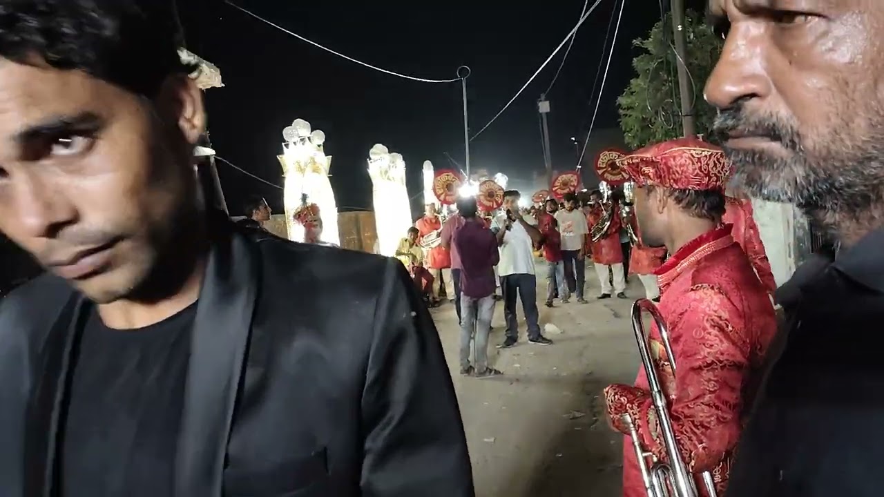 Ek Radha ek Meera 🥁 Rafiq band sahaswan 🥁 sahaswan ki RAM barat 💯💯9-26-2025🎺🎤🎷👑