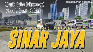 WAJIB TAHU LOKASI MARKAS PO SINAR JAYA #bussimulatorindonesia #obbbussid #bussid screenshot 5