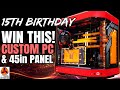 Kitguru is 15  lets give away a pc we made and 45in monitor