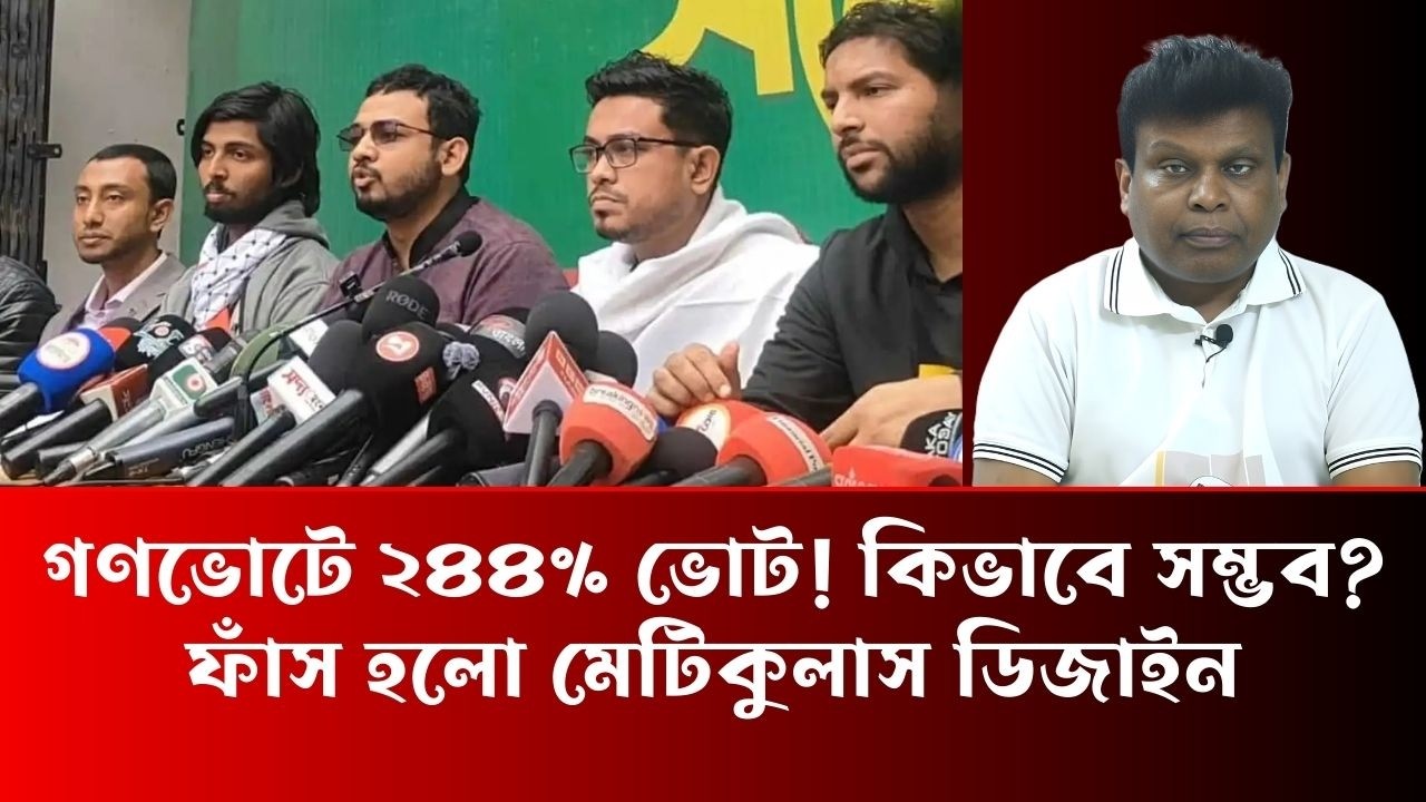 গণভোটে ২৪৪% ভোট! কিভাবে সম্ভব ফাঁস হলো মেটিকুলাস ডিজাইন - Simul Sarkar