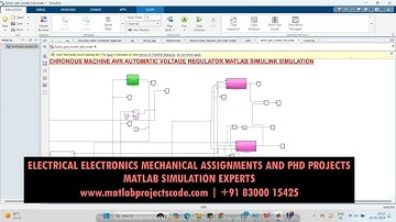 SYNCHRONOUS MACHINE AVR AUTOMATIC VOLTAGE REGULATOR MATLAB SIMULINK SIMULATION ELECTRICAL