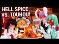 【東方MMD】自機組5人vs地獄の激辛ラーメン！霊夢たちの運命は…？