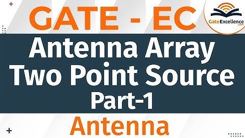 Antenna Array Two Point Source Part I | Antenna | GATE EC