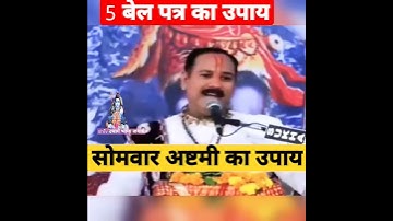 5 बेलपत्र से पूजा सोमवार की अष्टमी को | pradeep mishra अचूक उपाय | #pandit_pradeep_ji_mishra #shorts