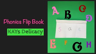 Phonics Flip book for Early Reading || Kids CVC words Flip book