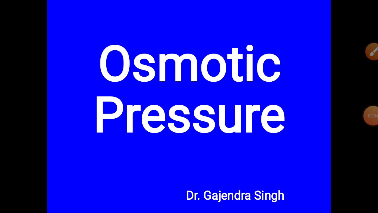 Osmotic Pressure YouTube