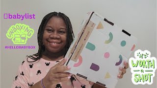 Unboxing Babylist's FREE Hello Baby Box 2023 & sampling their Diaper Sample Box | The MD Mom