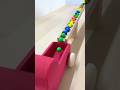Marble Run ASMR ☆ One meter Tiisanadaikusan Wave Ramp, Truck #shorts #marblerun @onemarblerun